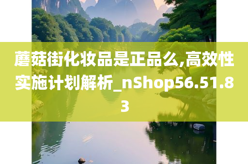 蘑菇街化妆品是正品么,高效性实施计划解析_nShop56.51.83