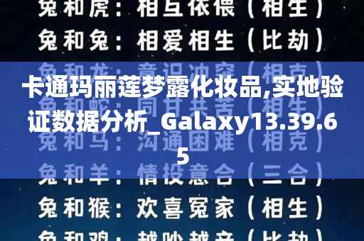 卡通玛丽莲梦露化妆品,实地验证数据分析_Galaxy13.39.65