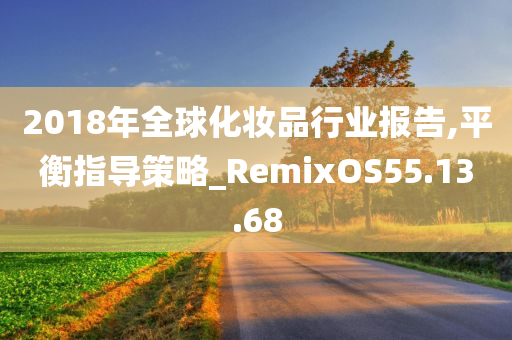 2018年全球化妆品行业报告,平衡指导策略_RemixOS55.13.68