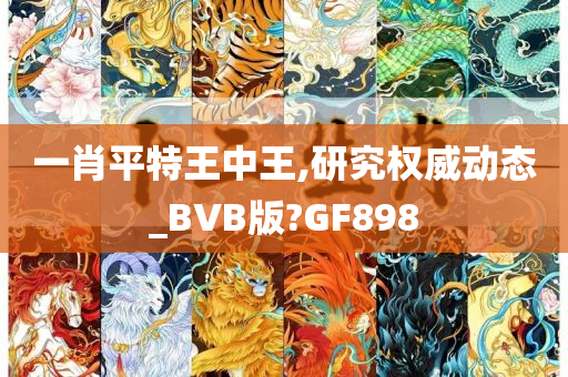 一肖平特王中王,研究权威动态_BVB版?GF898