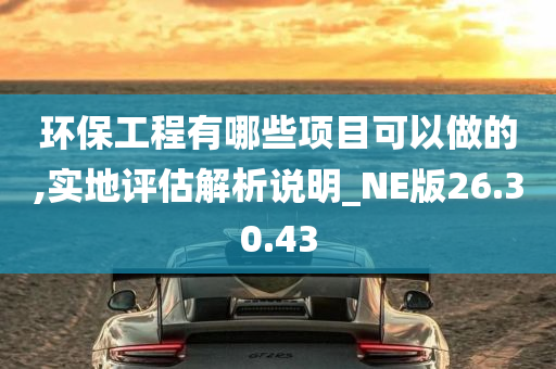 环保工程有哪些项目可以做的,实地评估解析说明_NE版26.30.43