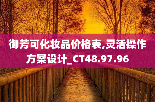 御芳可化妆品价格表,灵活操作方案设计_CT48.97.96