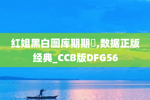 红姐黑白图库期期鸁,数据正版经典_CCB版DFG56