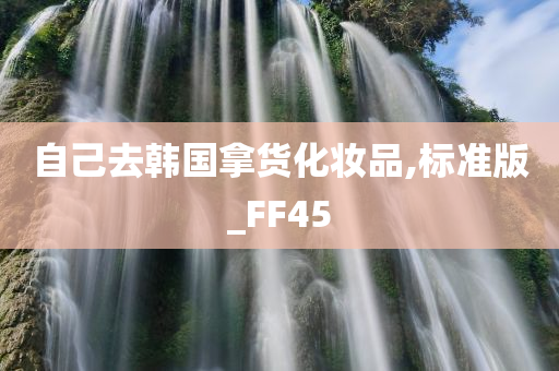 自己去韩国拿货化妆品,标准版_FF45