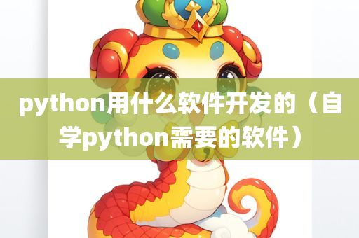 python用什么软件开发的（自学python需要的软件）