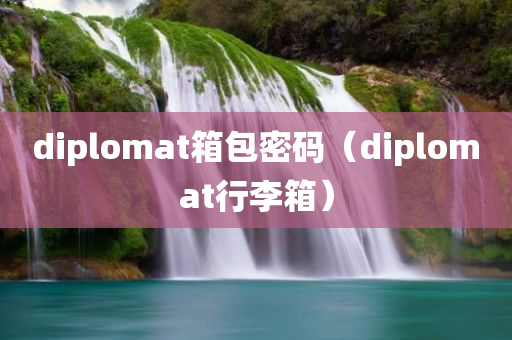 diplomat箱包密码（diplomat行李箱）