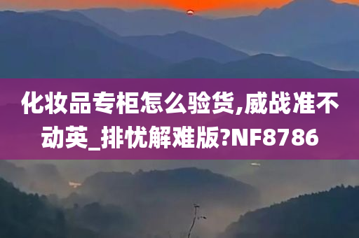 化妆品专柜怎么验货,威战准不动英_排忧解难版?NF8786