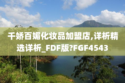 千娇百媚化妆品加盟店,详析精选详析_FDF版?FGF4543