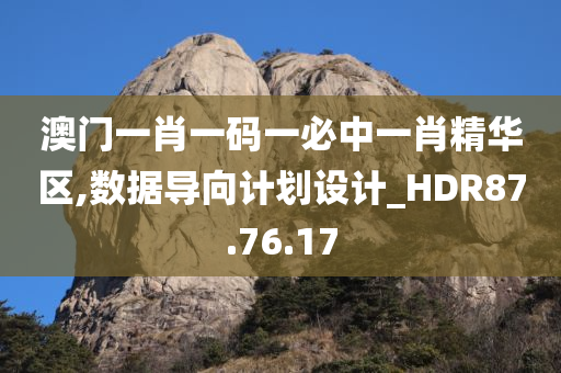 澳门一肖一码一必中一肖精华区,数据导向计划设计_HDR87.76.17