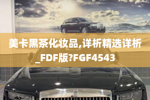 美卡黑茶化妆品,详析精选详析_FDF版?FGF4543