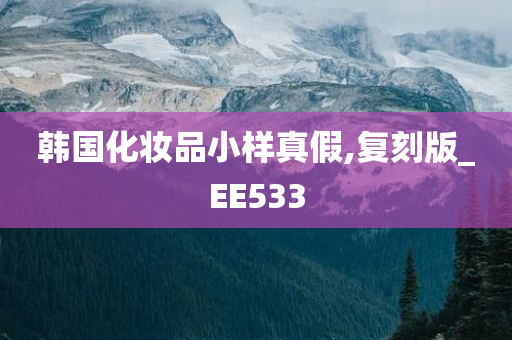 韩国化妆品小样真假,复刻版_EE533