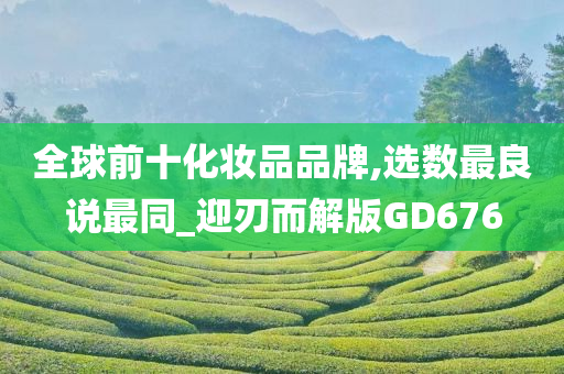 全球前十化妆品品牌,选数最良说最同_迎刃而解版GD676