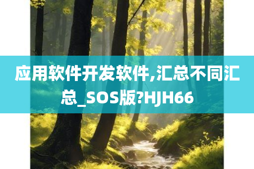 应用软件开发软件,汇总不同汇总_SOS版?HJH66