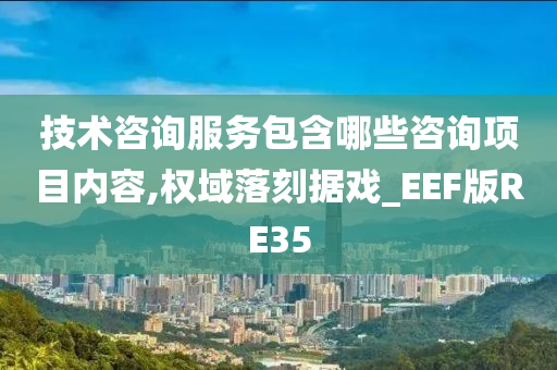 技术咨询服务包含哪些咨询项目内容,权域落刻据戏_EEF版RE35