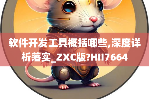 软件开发工具概括哪些,深度详析落实_ZXC版?HII7664