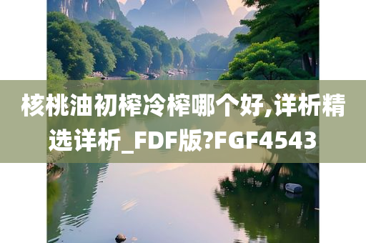 核桃油初榨冷榨哪个好,详析精选详析_FDF版?FGF4543