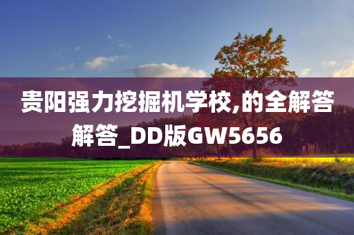 贵阳强力挖掘机学校,的全解答解答_DD版GW5656