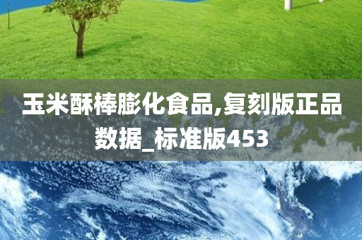 玉米酥棒膨化食品,复刻版正品数据_标准版453