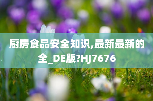 厨房食品安全知识,最新最新的全_DE版?HJ7676