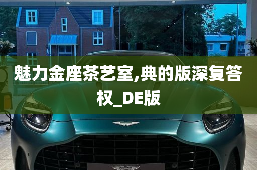 魅力金座茶艺室,典的版深复答权_DE版