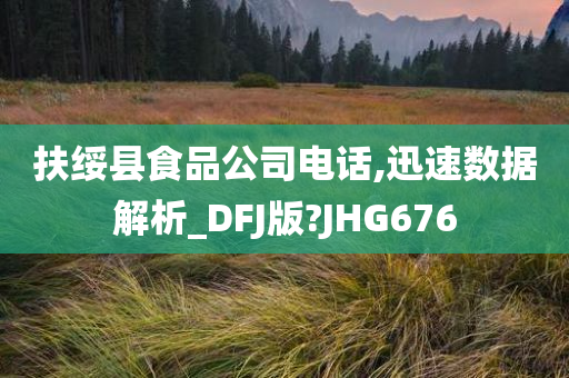 扶绥县食品公司电话,迅速数据解析_DFJ版?JHG676