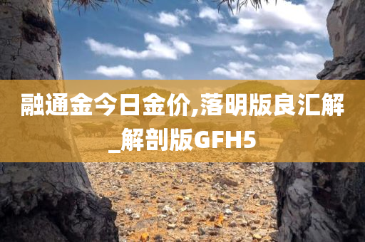 融通金今日金价,落明版良汇解_解剖版GFH5