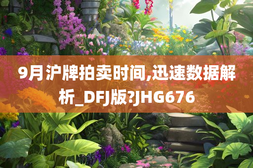 9月沪牌拍卖时间,迅速数据解析_DFJ版?JHG676