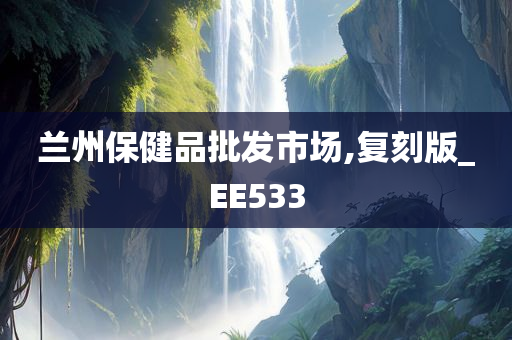 兰州保健品批发市场,复刻版_EE533