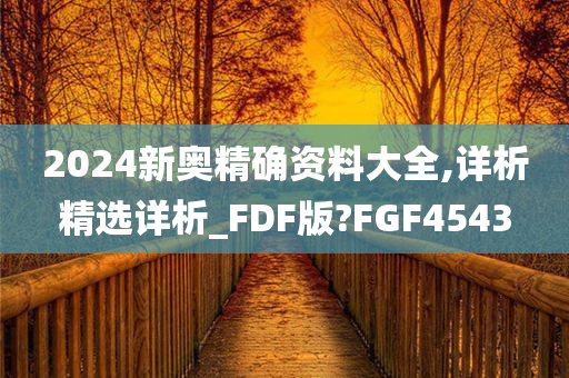 2024新奥精确资料大全,详析精选详析_FDF版?FGF4543