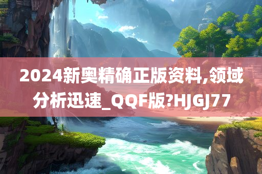 2024新奥精确正版资料,领域分析迅速_QQF版?HJGJ77