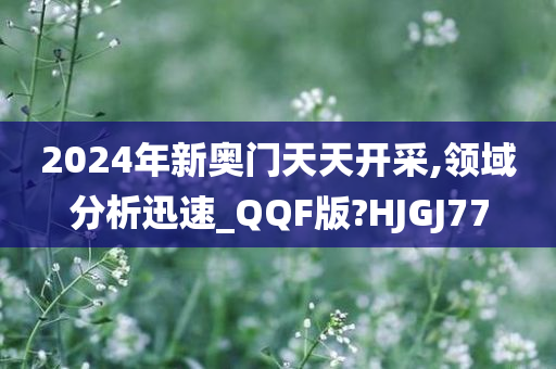 2024年新奥门天天开采,领域分析迅速_QQF版?HJGJ77