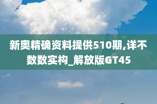 新奥精确资料提供510期,详不数数实构_解放版GT45