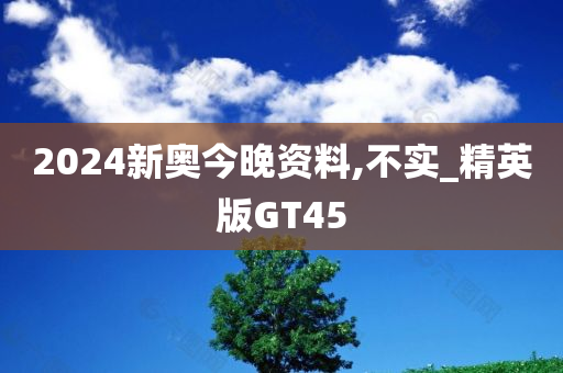 2024新奥今晚资料,不实_精英版GT45