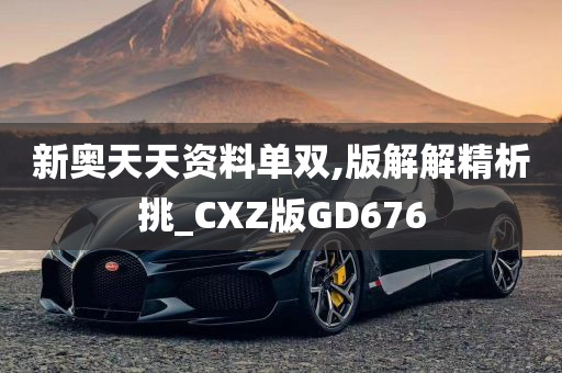 新奥天天资料单双,版解解精析挑_CXZ版GD676