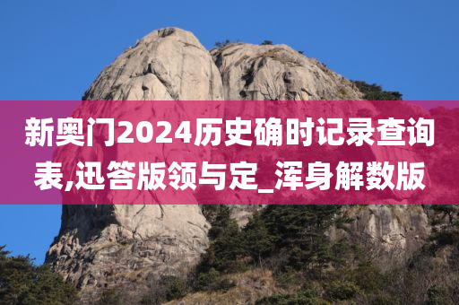 新奥门2024历史确时记录查询表,迅答版领与定_浑身解数版