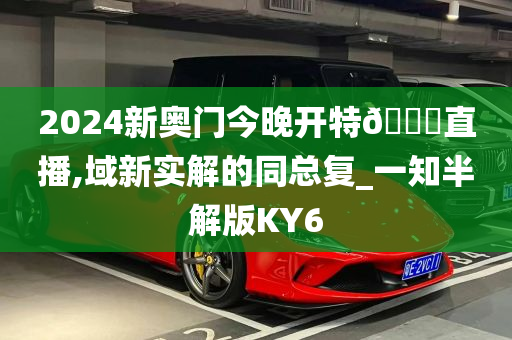 2024新奥门今晚开特🐎直播,域新实解的同总复_一知半解版KY6