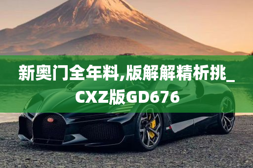 新奥门全年料,版解解精析挑_CXZ版GD676