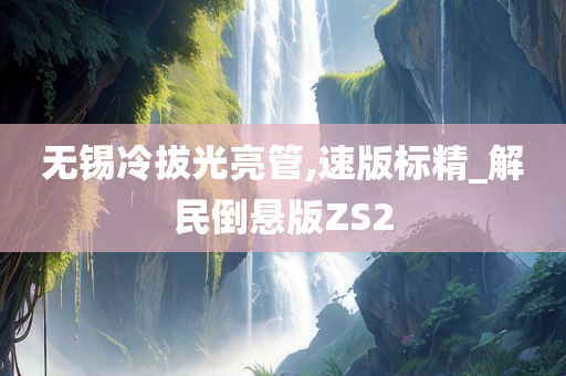 无锡冷拔光亮管,速版标精_解民倒悬版ZS2