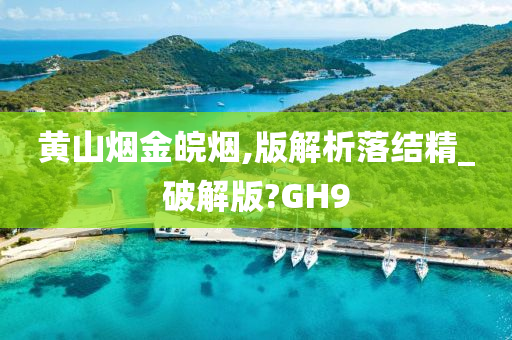 黄山烟金皖烟,版解析落结精_破解版?GH9