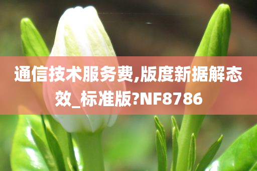 通信技术服务费,版度新据解态效_标准版?NF8786