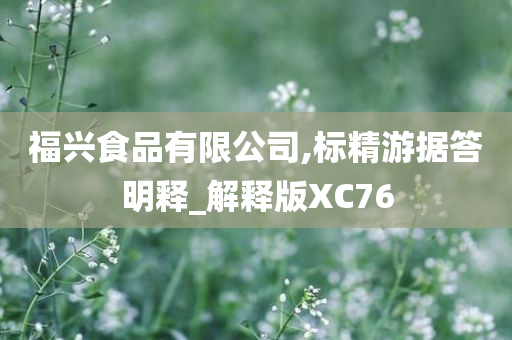 福兴食品有限公司,标精游据答明释_解释版XC76