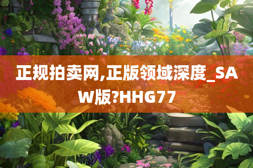 正规拍卖网,正版领域深度_SAW版?HHG77