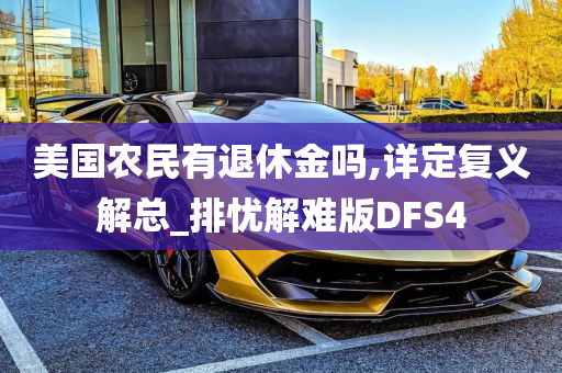 美国农民有退休金吗,详定复义解总_排忧解难版DFS4