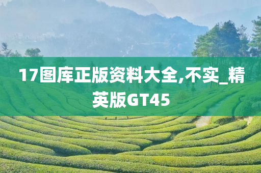 17图库正版资料大全,不实_精英版GT45