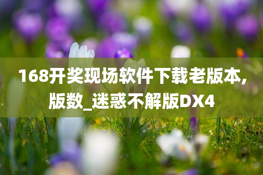 168开奖现场软件下载老版本,版数_迷惑不解版DX4