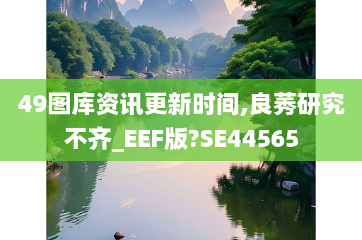 49图库资讯更新时间,良莠研究不齐_EEF版?SE44565