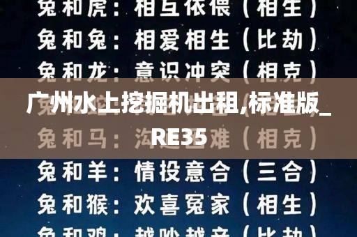 广州水上挖掘机出租,标准版_RE35