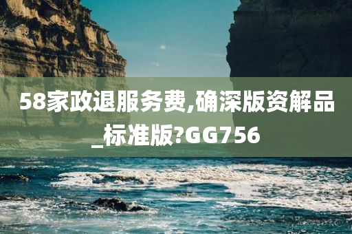 58家政退服务费,确深版资解品_标准版?GG756