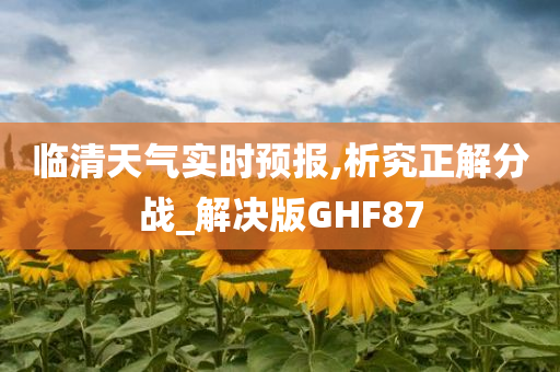 临清天气实时预报,析究正解分战_解决版GHF87