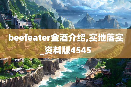 beefeater金酒介绍,实地落实_资料版4545